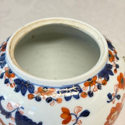 Two Chinese Imari-style teapots and a tea caddy — photo 21