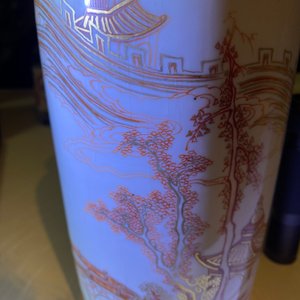 Two Chinese iron-red and gilt rouleau vases, Kangxi — photo 15