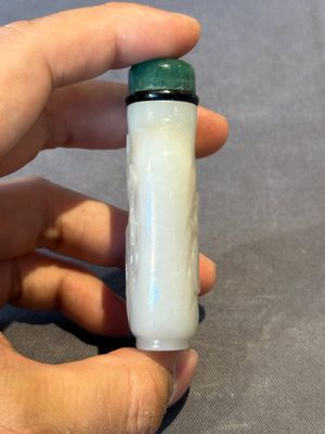 Two Chinese jade snuff bottles, 18/19th C. — foto 5