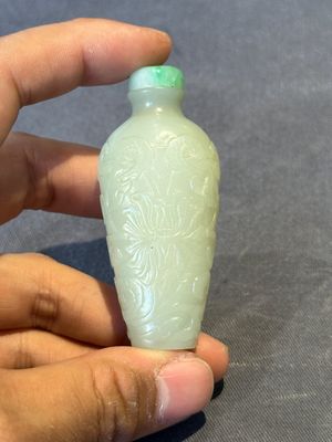 Two Chinese jade snuff bottles, 18/19th C. — foto 10