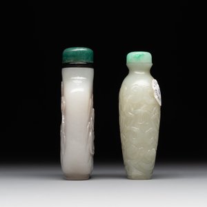 Two Chinese jade snuff bottles, 18/19th C. — foto 2