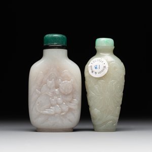 Two Chinese jade snuff bottles, 18/19th C. — foto 3