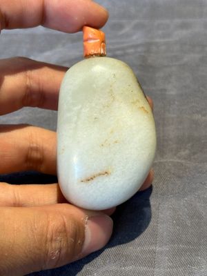 Two Chinese jade snuff bottles, 19th C. — foto 2