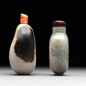 Two Chinese jade snuff bottles, 19th C. — foto 4
