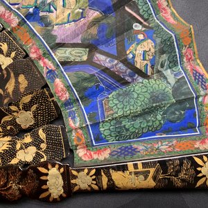 Two Chinese lacquer and painted paper fans with original boxes, Canton, 19th C. — 照片 34