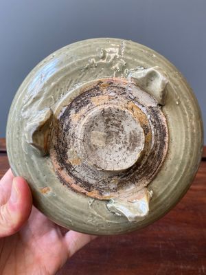 Two Chinese Longquan celadon tripod censers, Ming — photo 8