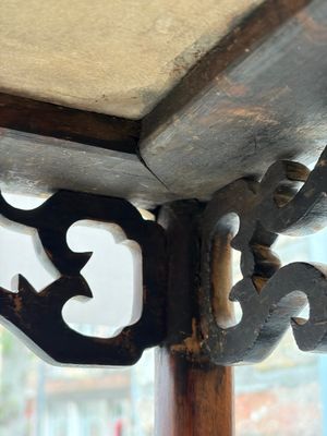 Two Chinese marble-topped hongmu stands — photo 13