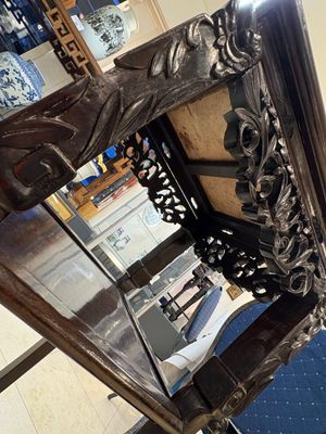 Two Chinese marble-topped hongmu two-tier square stands, 19/20th C. — photo 17