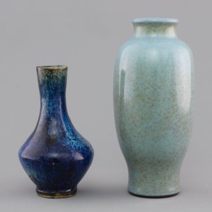 Two Chinese monochrome glazed vases, 19th C. — 照片 3