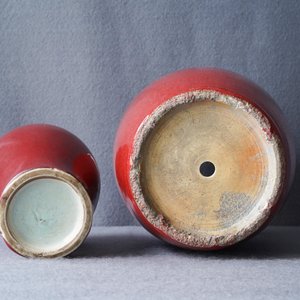 Two Chinese monochrome sang-de-boeuf and flambé vases, 18/19th C. — photo 22