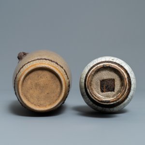 Two Chinese Nanking crackle-glazed vases, a ge-type bowl and a dish, 18/19th C. — 照片 14