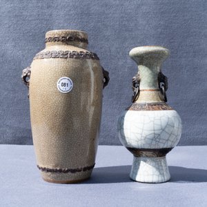 Two Chinese Nanking crackle-glazed vases, a ge-type bowl and a dish, 18/19th C. — 照片 24