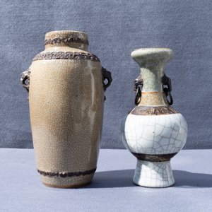 Two Chinese Nanking crackle-glazed vases, a ge-type bowl and a dish, 18/19th C. — 照片 25