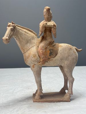 Two Chinese painted pottery 'Horserider' groups — photo 13