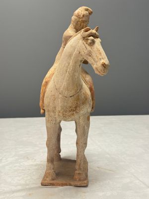 Two Chinese painted pottery 'Horserider' groups — photo 14