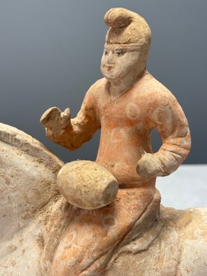 Two Chinese painted pottery 'Horserider' groups — photo 8