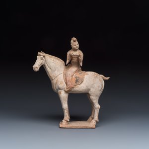 Two Chinese painted pottery 'Horserider' groups — photo 2