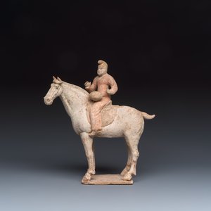 Two Chinese painted pottery 'Horserider' groups — photo 8