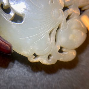 Two Chinese pale celadon jade carvings, Qing — 照片 34