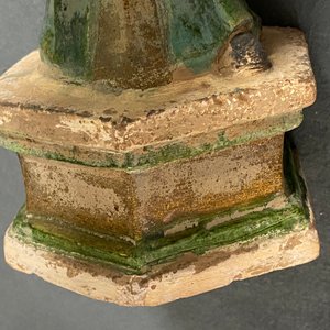 Two Chinese polychrome earthenware tomb figures, Ming — 照片 10