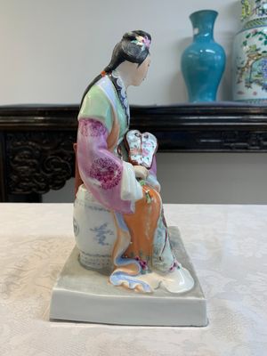 Two Chinese polychrome-glazed groups, Zeng Longsheng 曾龍升 marks, 20th C. — photo 14