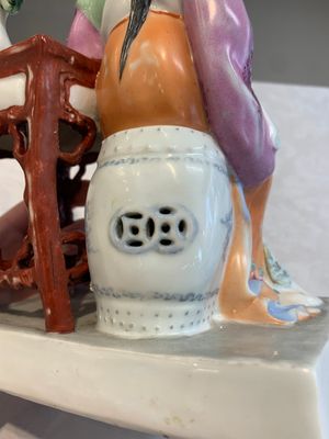 Two Chinese polychrome-glazed groups, Zeng Longsheng 曾龍升 marks, 20th C. — photo 20