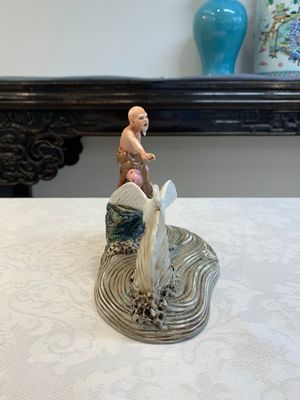 Two Chinese polychrome-glazed groups, Zeng Longsheng 曾龍升 marks, 20th C. — photo 5