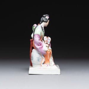 Two Chinese polychrome-glazed groups, Zeng Longsheng 曾龍升 marks, 20th C. — photo 5