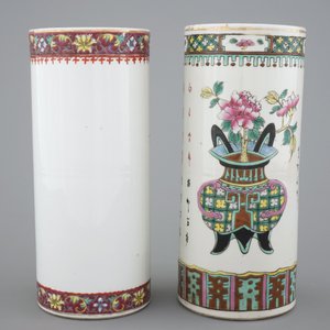 Two Chinese porcelain hat stands, 19/20th C. — photo 3