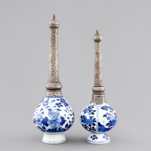 Two Chinese porcelain silver-mounted water sprinklers for the Islamic market, Kangxi — photo 4
