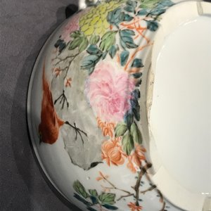 Two Chinese qianjiang cai covered bowls with birds, 19/20th C. — photo 14