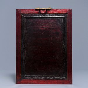 Two Chinese qianjiang cai landscape plaques, signed Wang Yun Shan and Wang Shu, dated 1932 and 1937 — photo 3