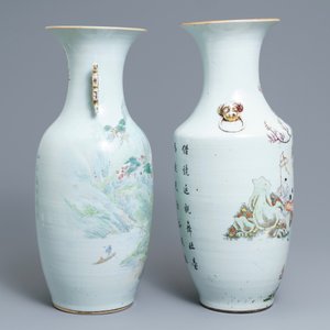 Two Chinese qianjiang cai vases, 19/20th C. — 照片 2