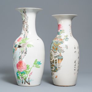 Two Chinese qianjiang cai vases, 19/20th C. — photo 2