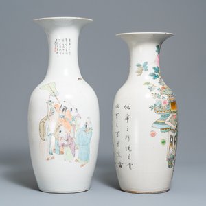 Two Chinese qianjiang cai vases, 19/20th C. — photo 4