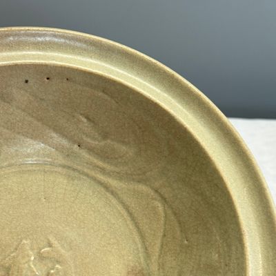Two Chinese qingbai plates and a Longquan celadon plate — photo 6