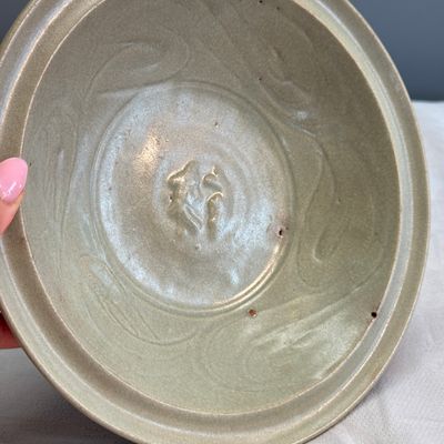 Two Chinese qingbai plates and a Longquan celadon plate — photo 8