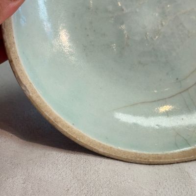 Two Chinese qingbai plates and a Longquan celadon plate — photo 24