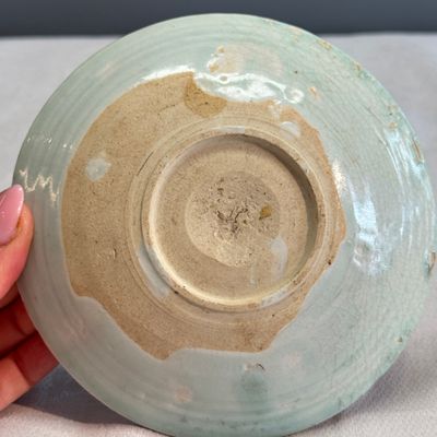 Two Chinese qingbai plates and a Longquan celadon plate — photo 30