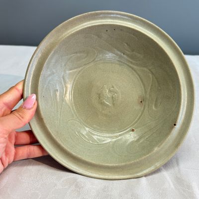 Two Chinese qingbai plates and a Longquan celadon plate — photo 3