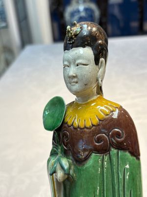 Two Chinese sancai-glazed figures, 19th C. — photo 17