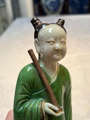 Two Chinese sancai-glazed figures, 19th C. — photo 7