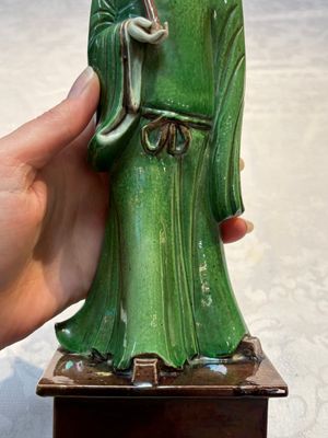 Two Chinese sancai-glazed figures, 19th C. — photo 9