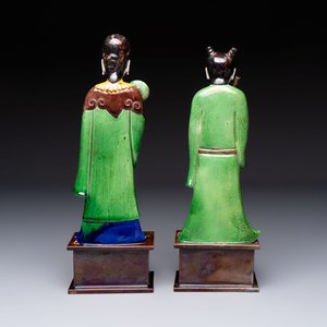 Two Chinese sancai-glazed figures, 19th C. — photo 4
