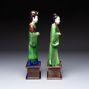 Two Chinese sancai-glazed figures, 19th C. — photo 5