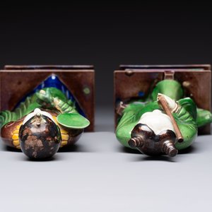 Two Chinese sancai-glazed figures, 19th C. — photo 6