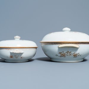 Two Chinese Scottish market Ross of Balnagowan armorial tureens and covers, Qianlong — photo 3