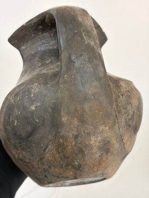 Two Chinese Sichuan black burnished pottery amphoras, Han — foto 11