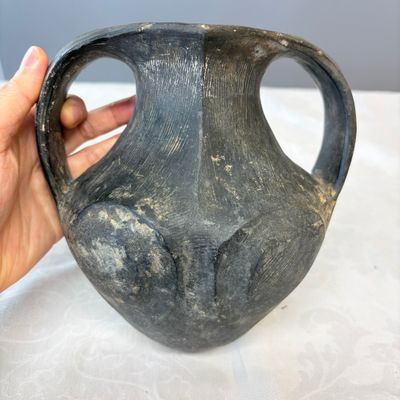 Two Chinese Sichuan black burnished pottery amphoras — photo 2