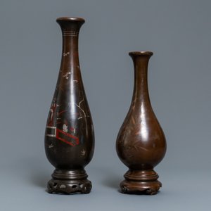 Two Chinese silver- and copper-inlaid bronze vases for the Vietnamese market, 19th/20th C. — 照片 2